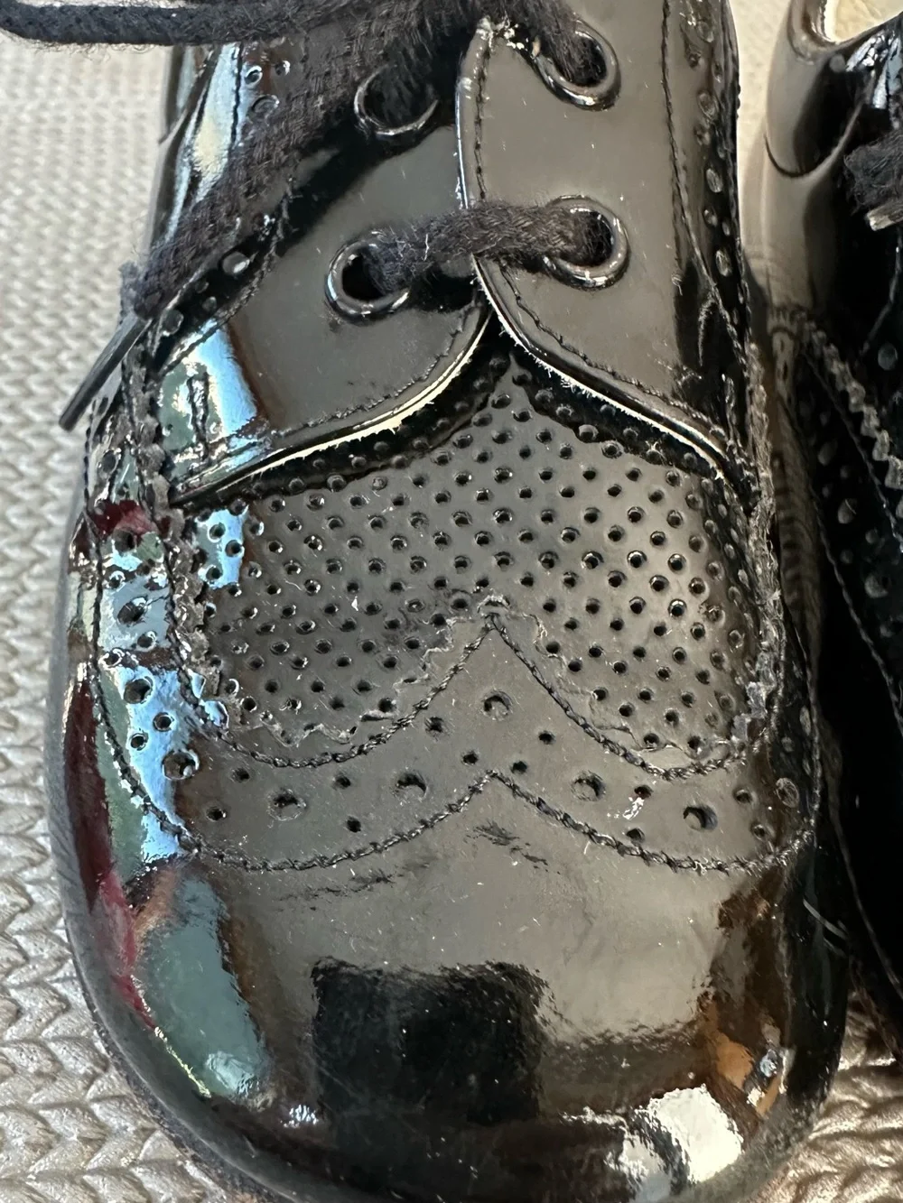 Italian Black Patent Leather Toddler Dress Shoes